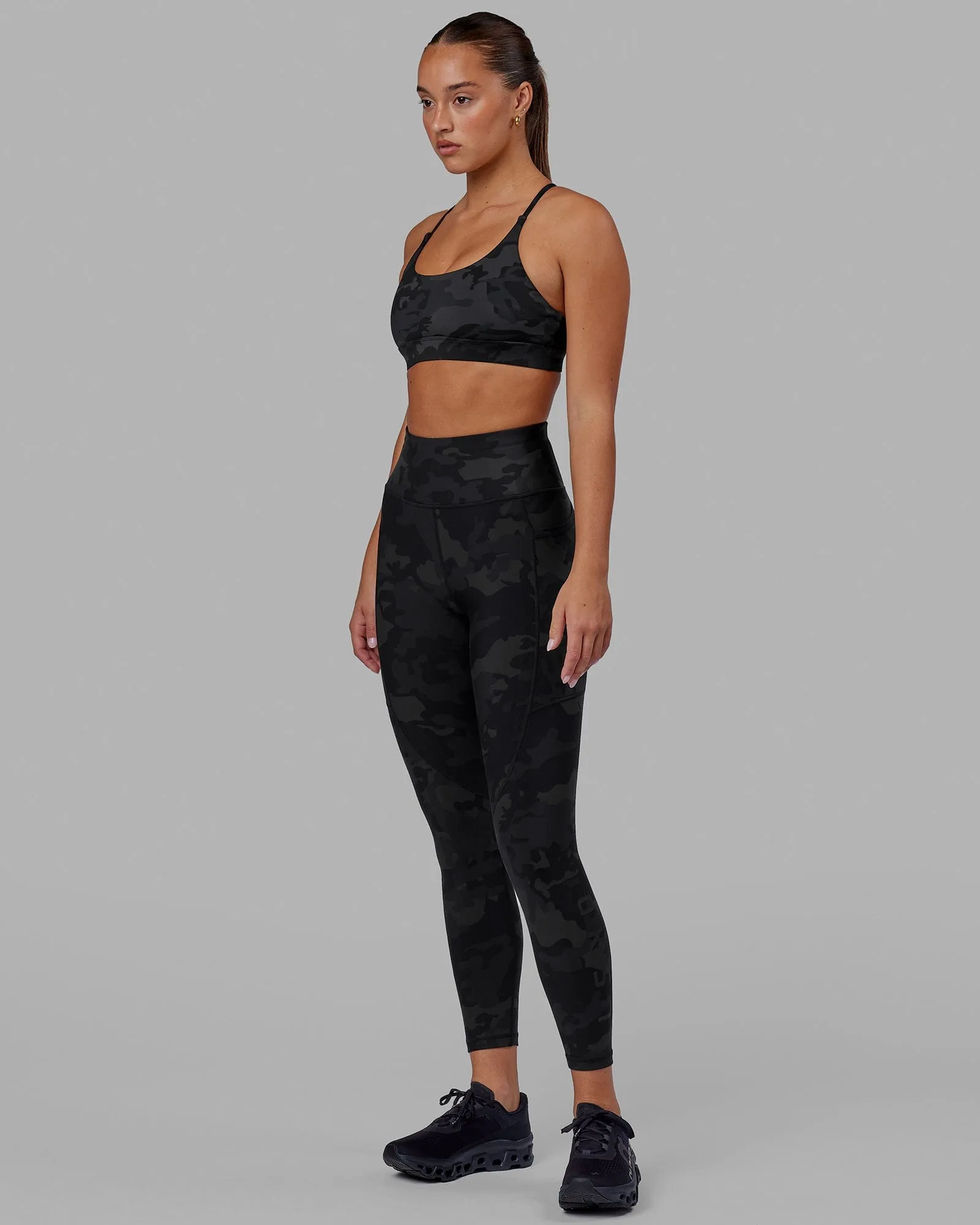 Rep 7/8 Length Tight - Black-Camo