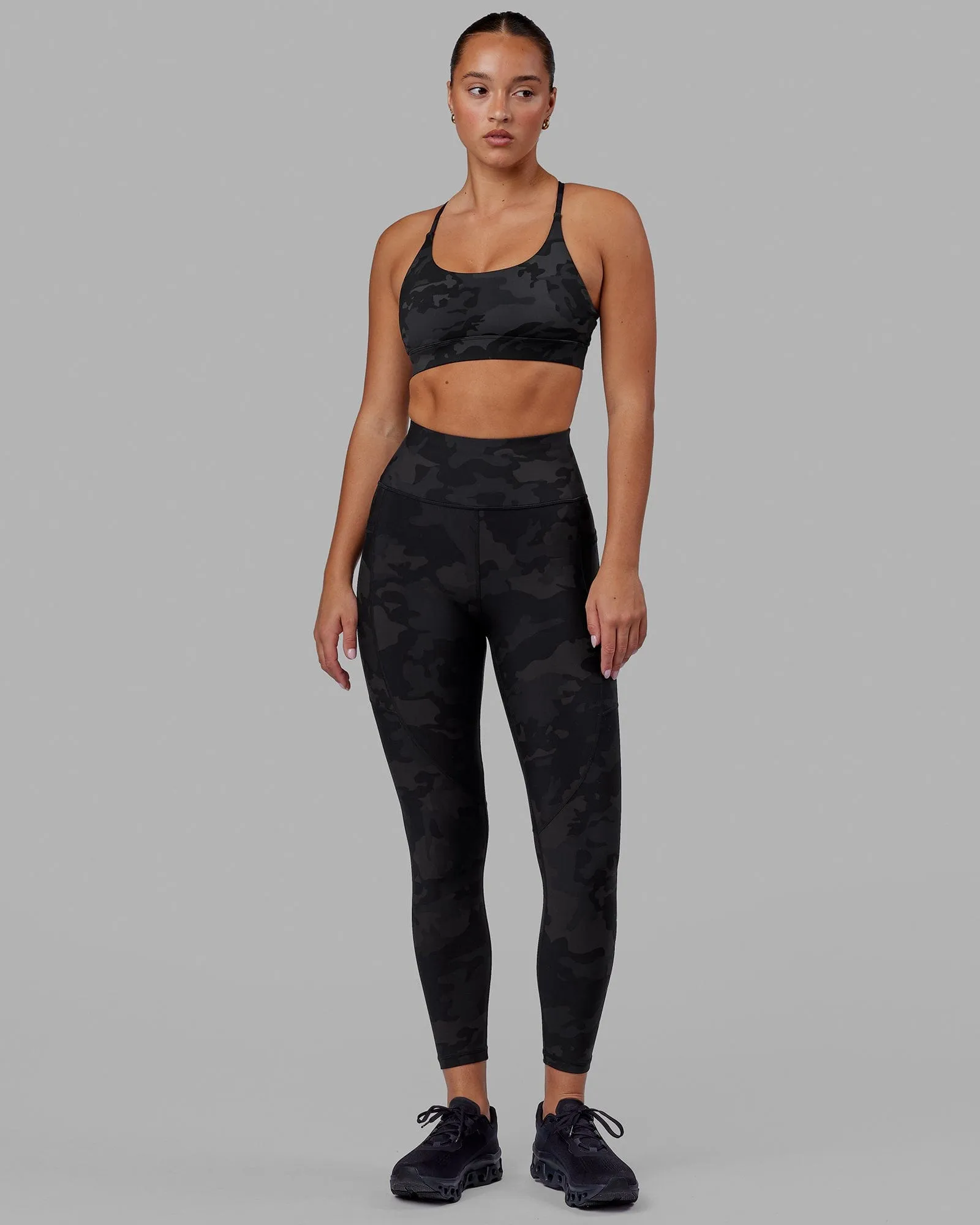 Rep 7/8 Length Tight - Black-Camo