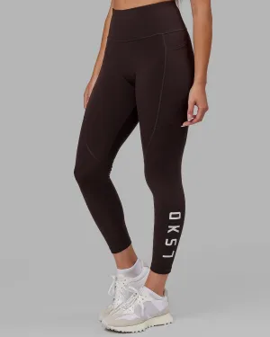 Rep 7/8 Length Tights - Dark Walnut