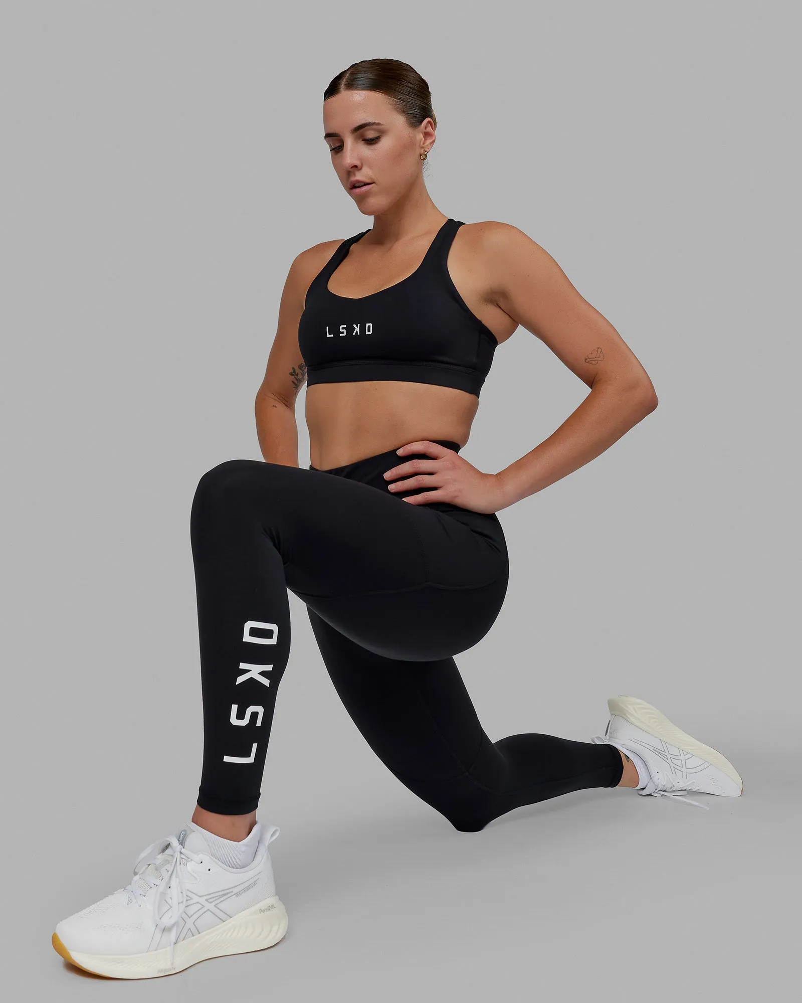 Rep Full Length Tight - Black-White