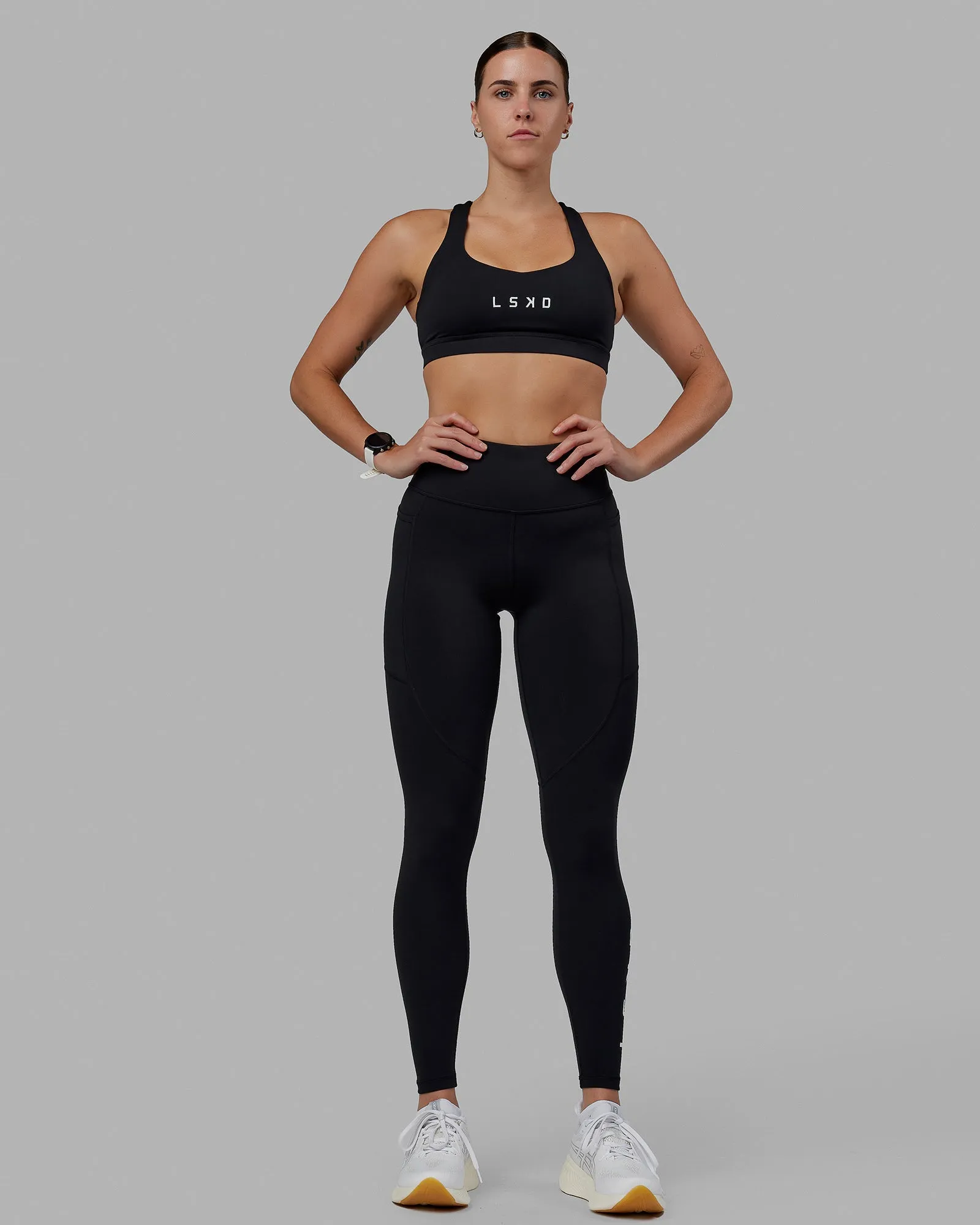Rep Full Length Tight - Black-White