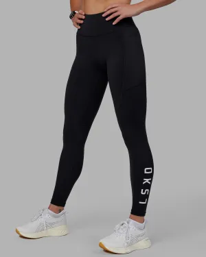 Rep Full Length Tight - Black-White