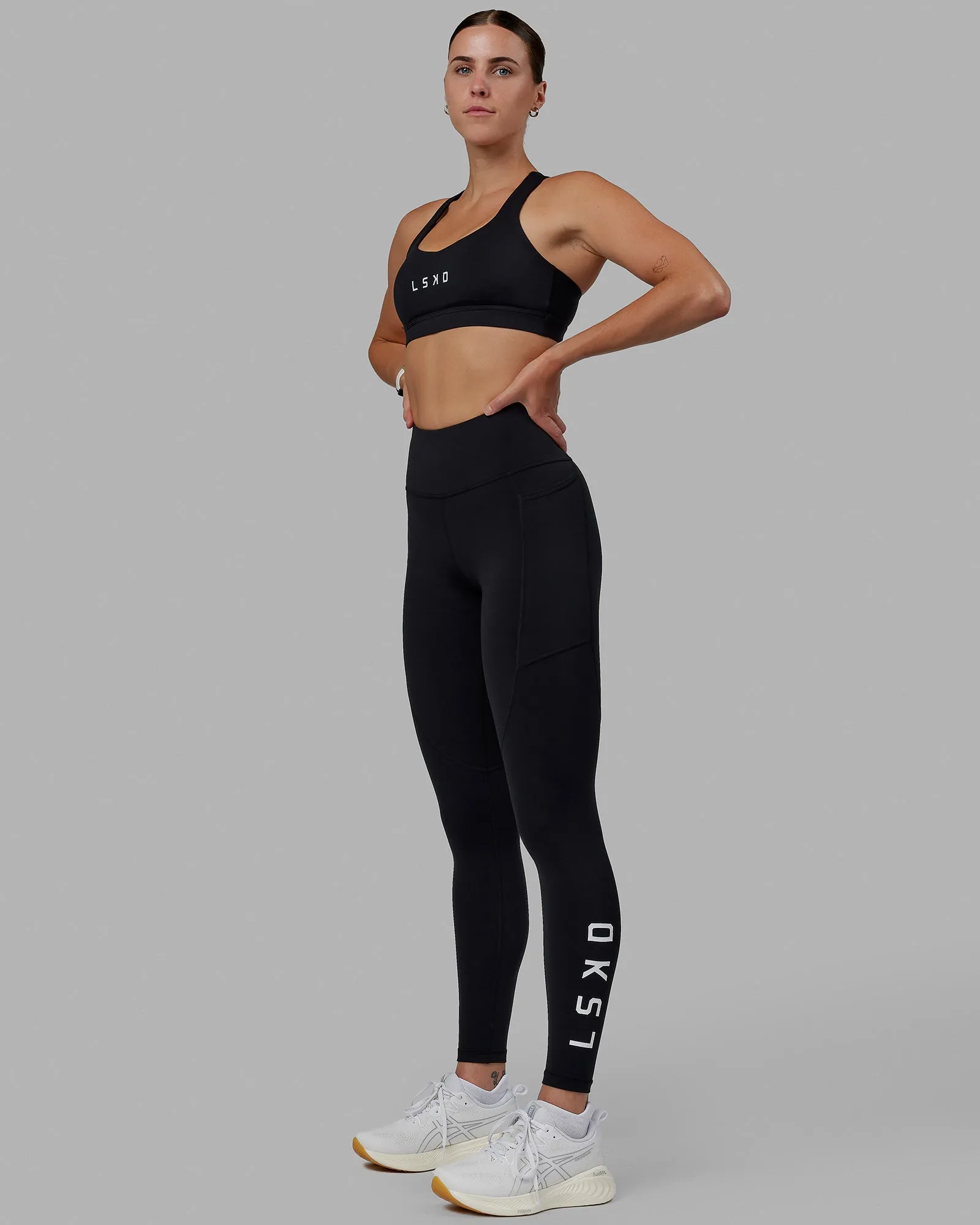 Rep Full Length Tight - Black-White