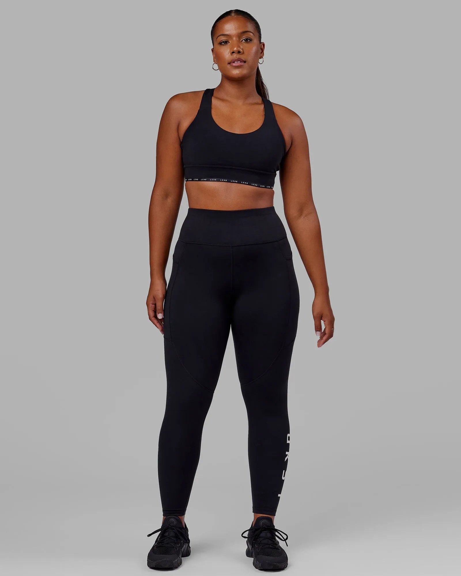 Rep Full Length Tight - Black-White