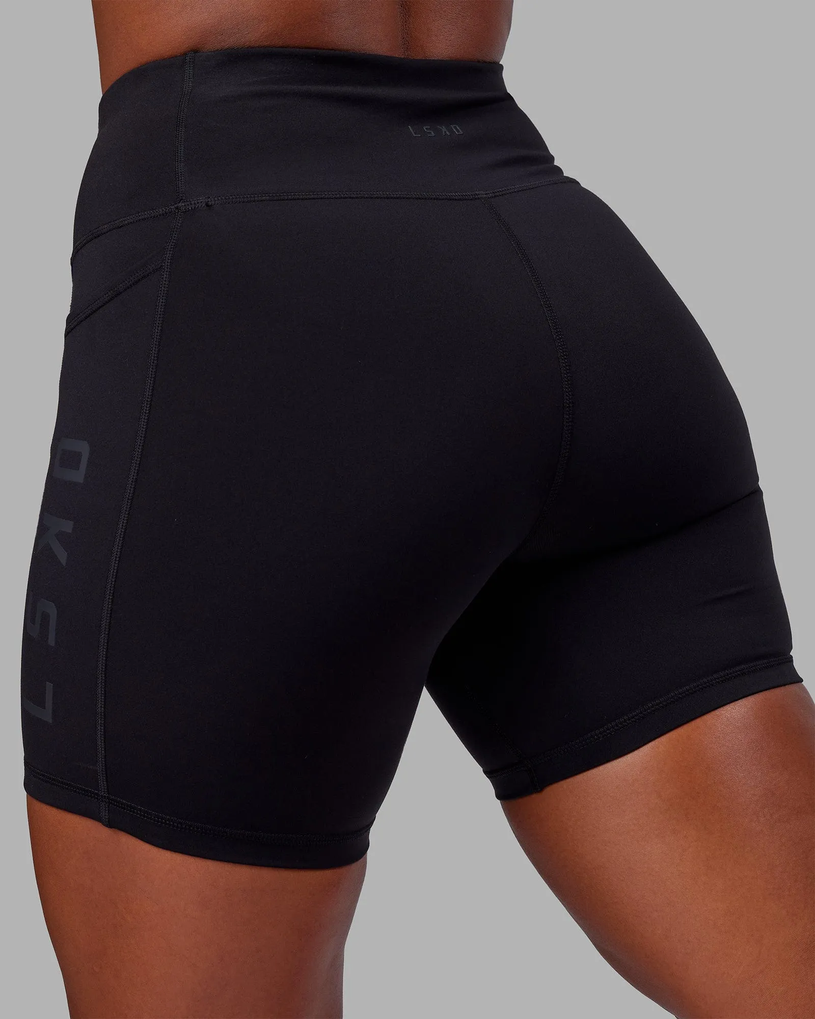 Rep Mid Short Tight - Black-Black