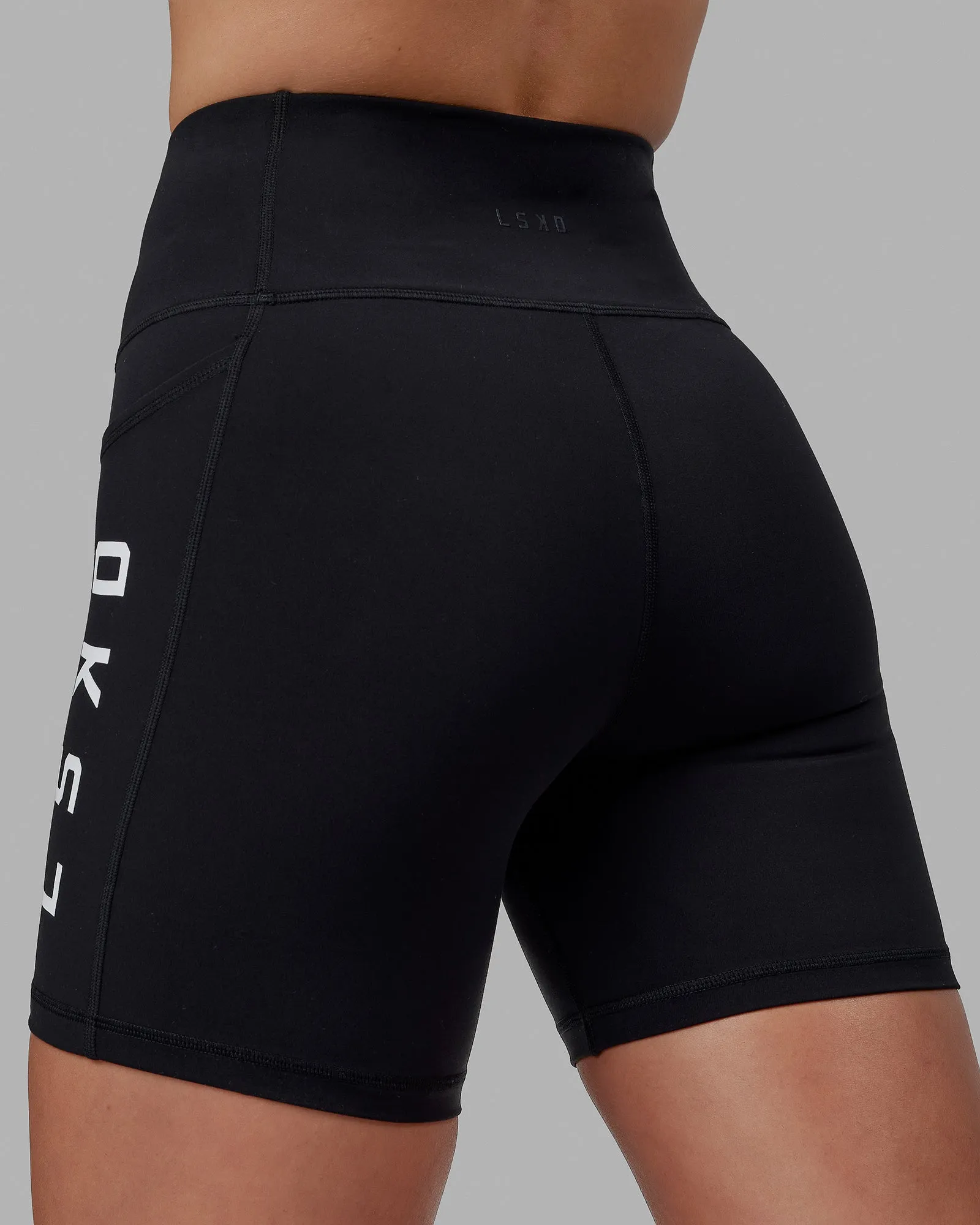 Rep Mid Short Tight - Black-White