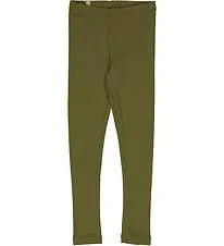 Rib Leggings in Winter Moss