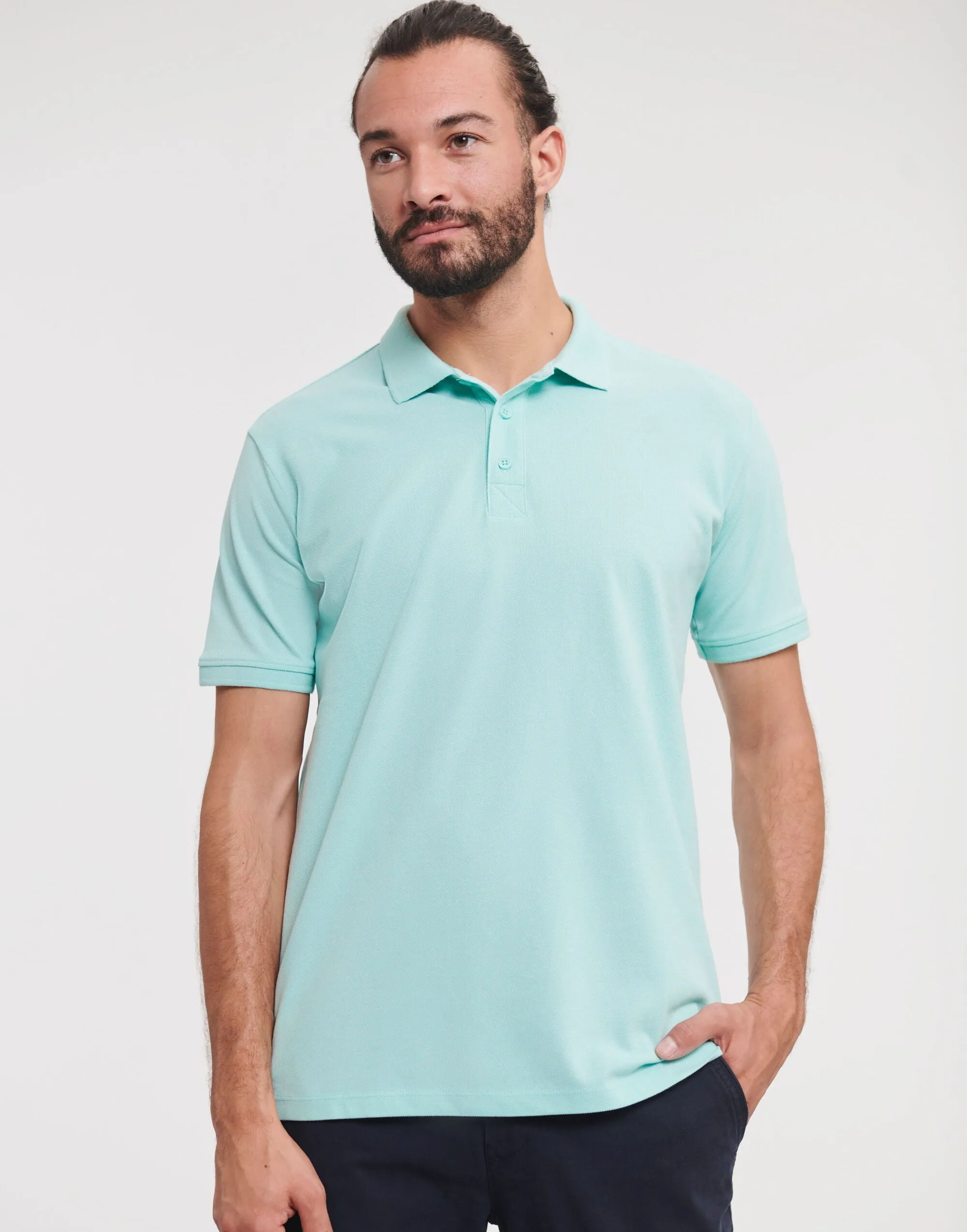 Russell Mens Pure Organic Polo