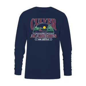 Sailing Under the Stars Long Sleeve Tee - Navy