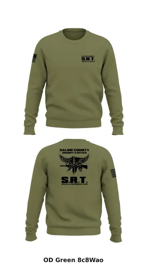 Saline County Special Response Team Store 1 Core Men's Crewneck Performance Sweatshirt - 8c8Wao