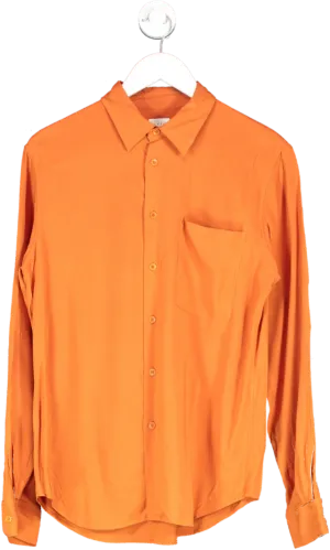 Sandro Orange Long Sleeve Shirt UK M