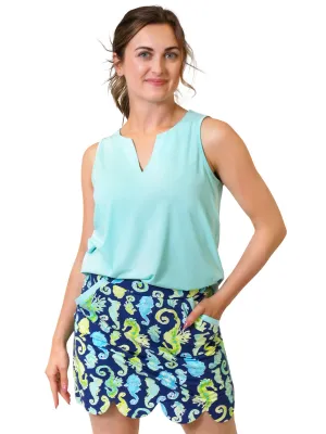 Sassy Scallop Skort Neptune