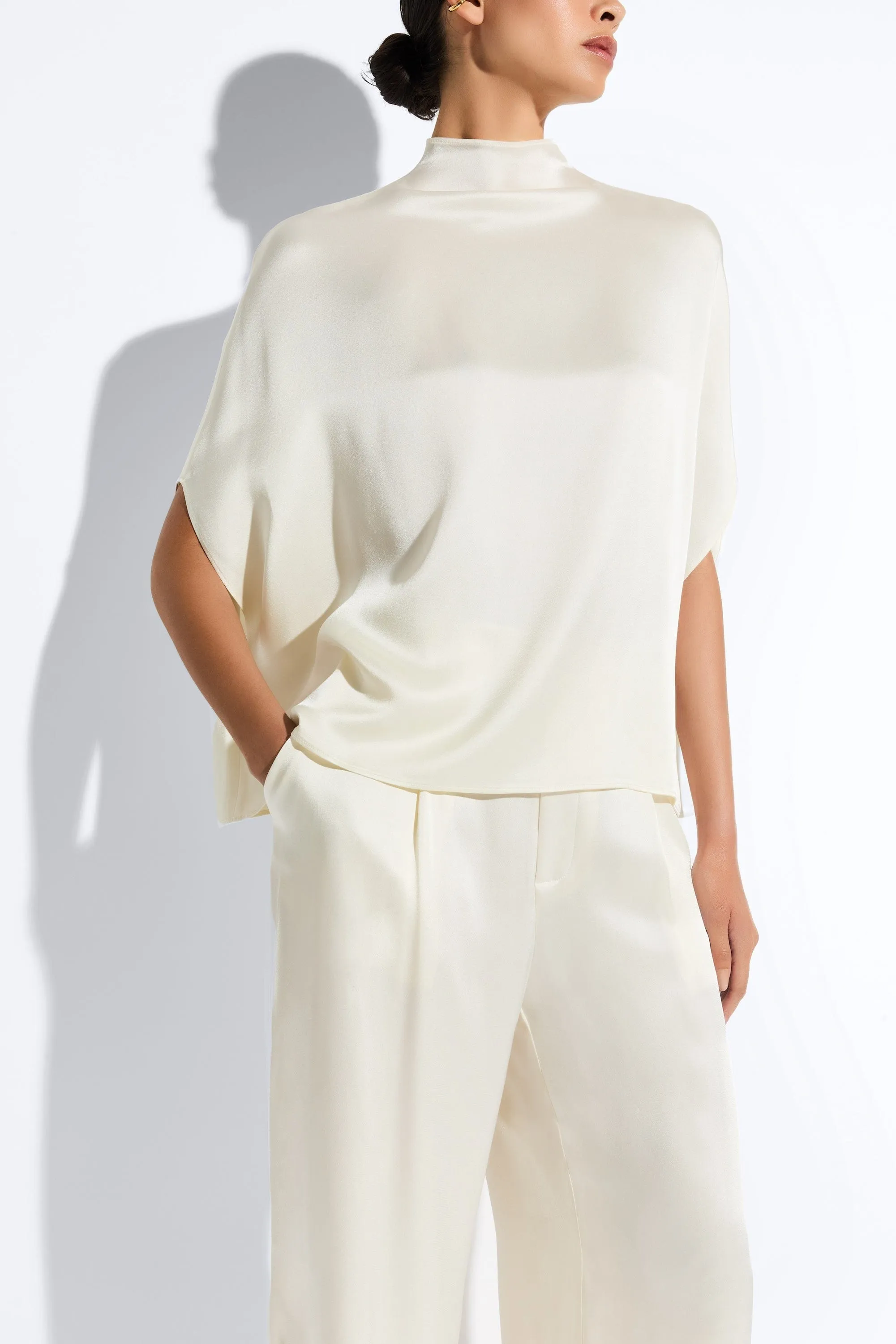 Satin Cape Tee