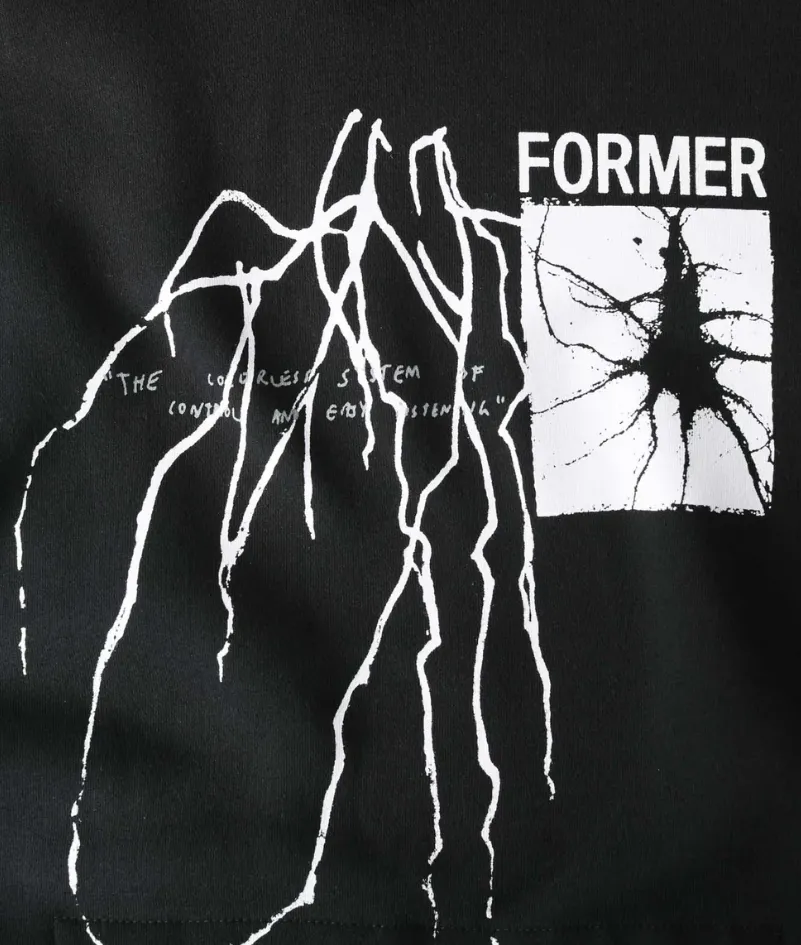 SCRAWL HOOD - BLACK