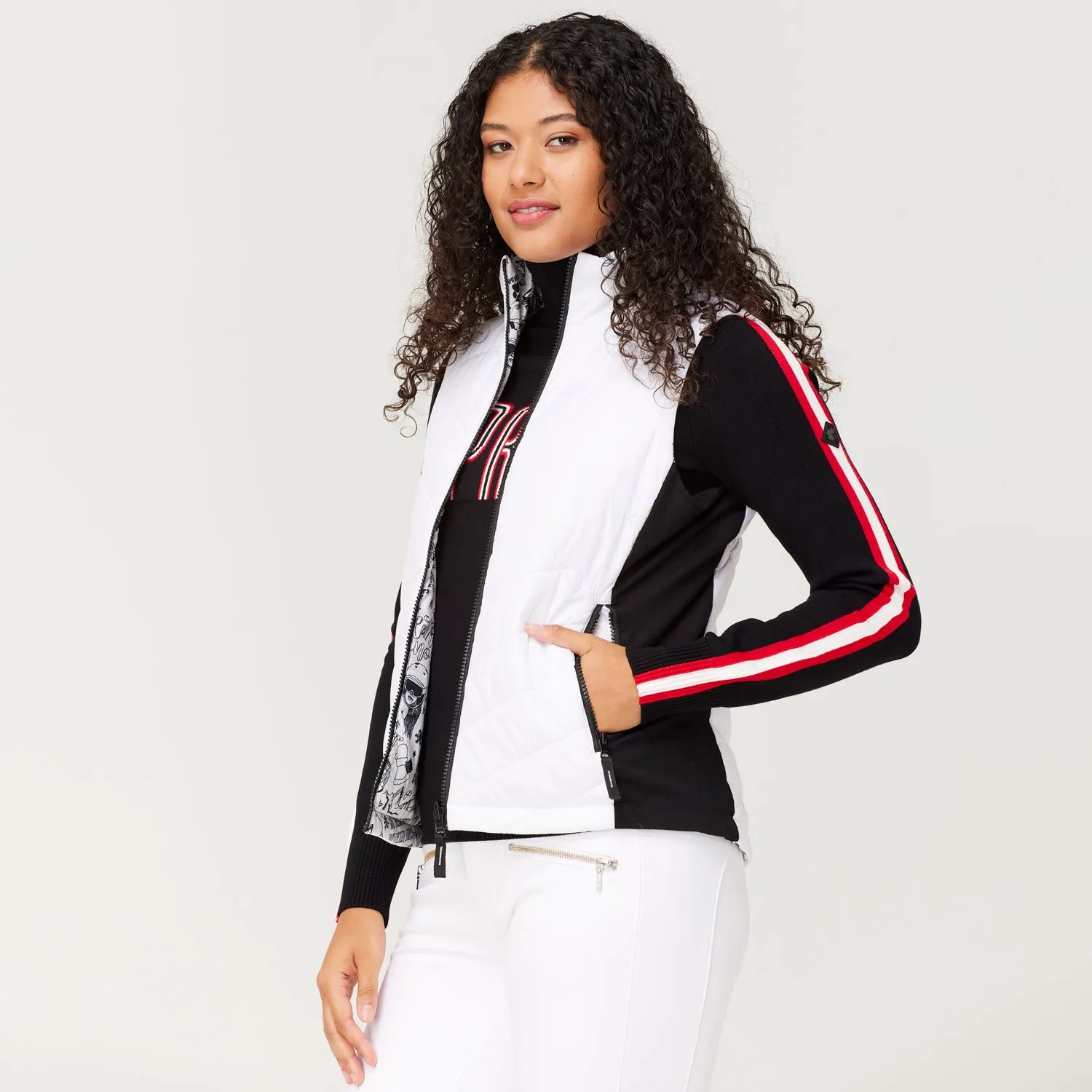 Sela Reversible Vest - White Grafiti - SALE