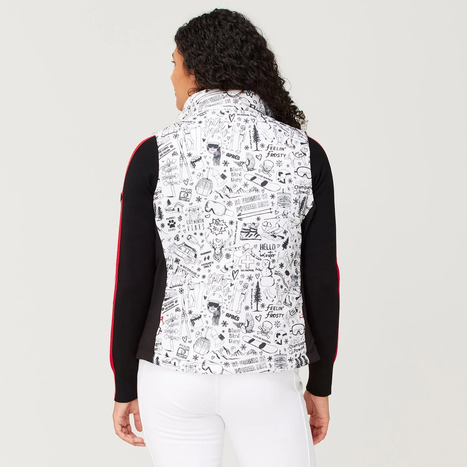 Sela Reversible Vest - White Grafiti - SALE