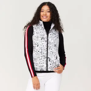 Sela Reversible Vest - White Grafiti - SALE