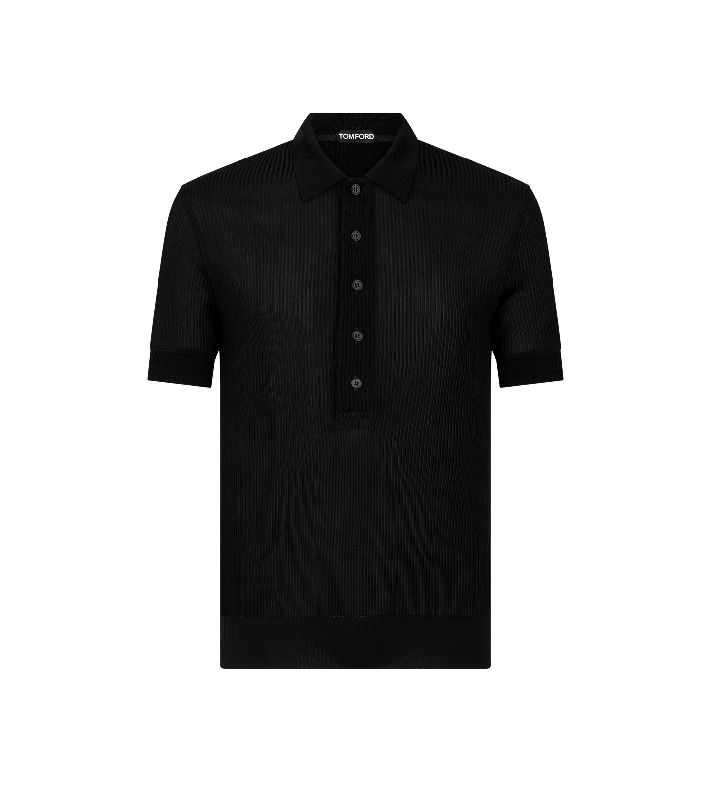 Silk Blend Wide Rib Polo