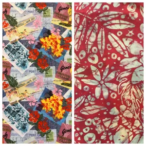 SKIRT/COVERUP VINTAGE PINK HAWAII/PINK BATIK