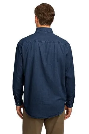 SP10 Port & Company Long Sleeve Denim Shirt