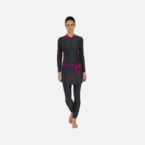 Speedo Adult Female 2Pc Full Body Suit -Oxid Grey/Electric Pink