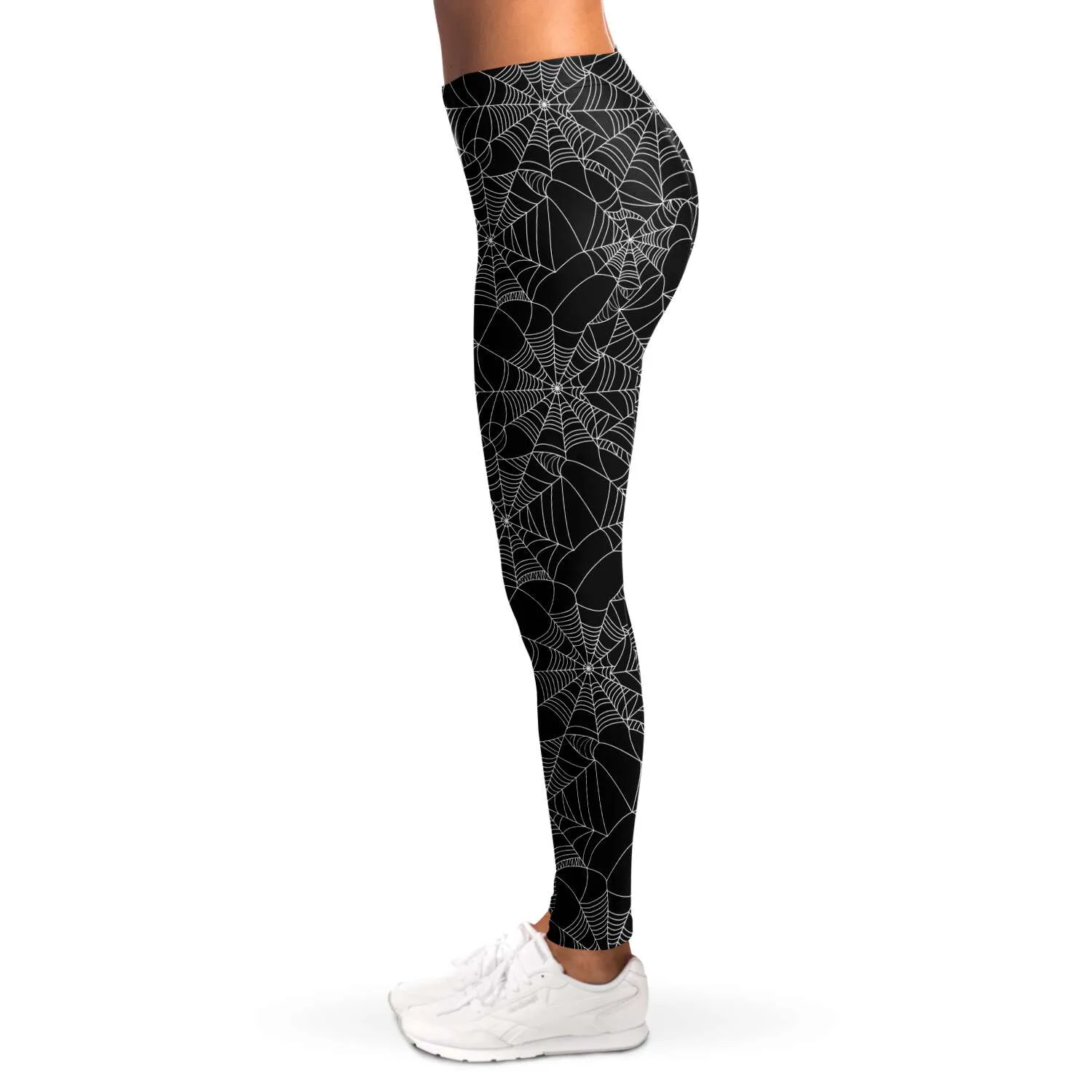 Spiderweb Leggings Black and White Squat Proof