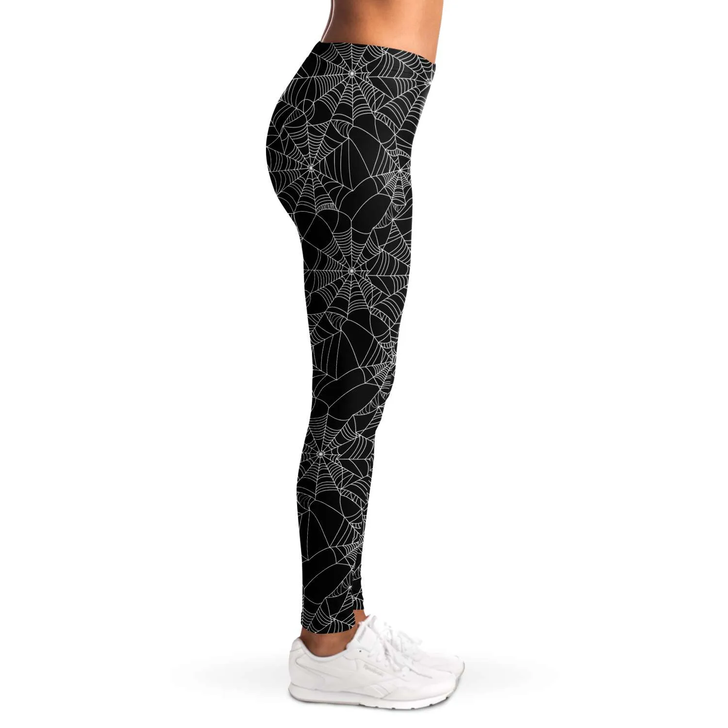 Spiderweb Leggings Black and White Squat Proof