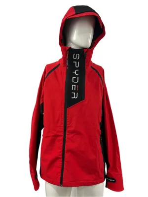 Spyder Zip Up Insulated Waterproof Jacket W Brimmed Hood