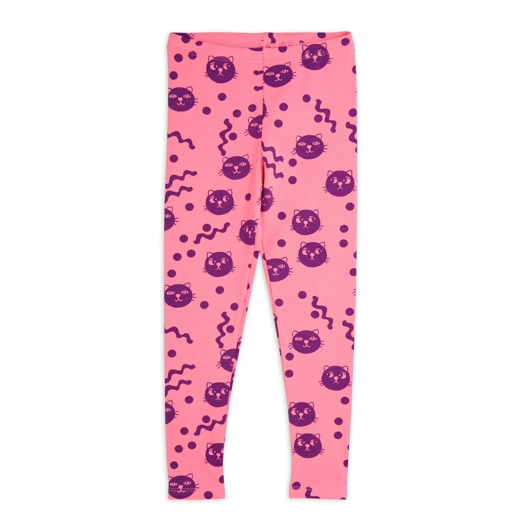 Squiggly Cats Leggings by Mini Rodini