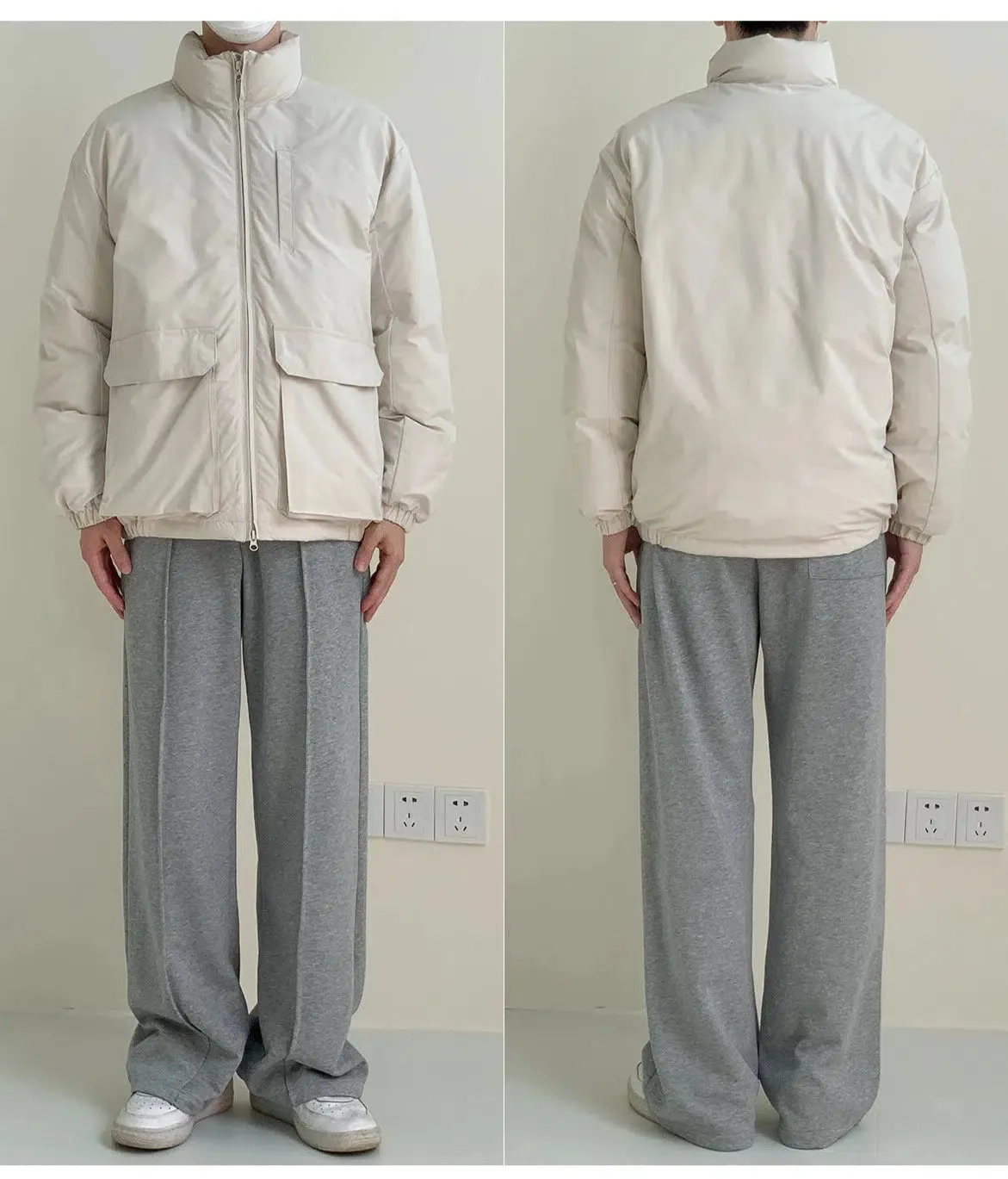 Stand Collar Padded cotton Jacket
