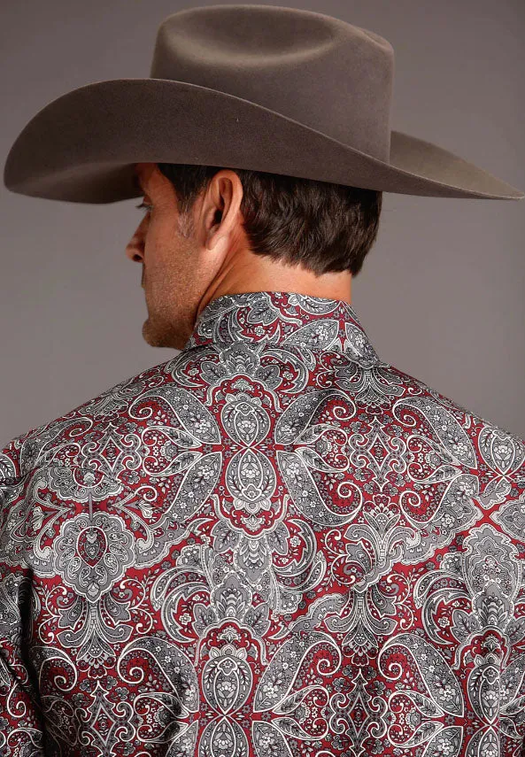 Stetson Men's Medallion Paisley Long Sleeve Snap Shirt