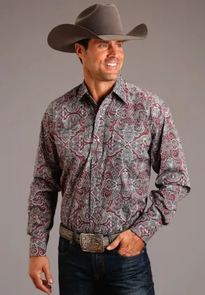 Stetson Men's Medallion Paisley Long Sleeve Snap Shirt