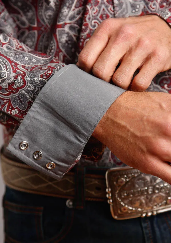 Stetson Men's Medallion Paisley Long Sleeve Snap Shirt