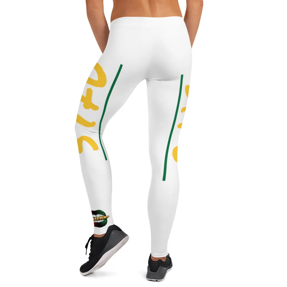 STFU Afrocentric Logo Leggings - White