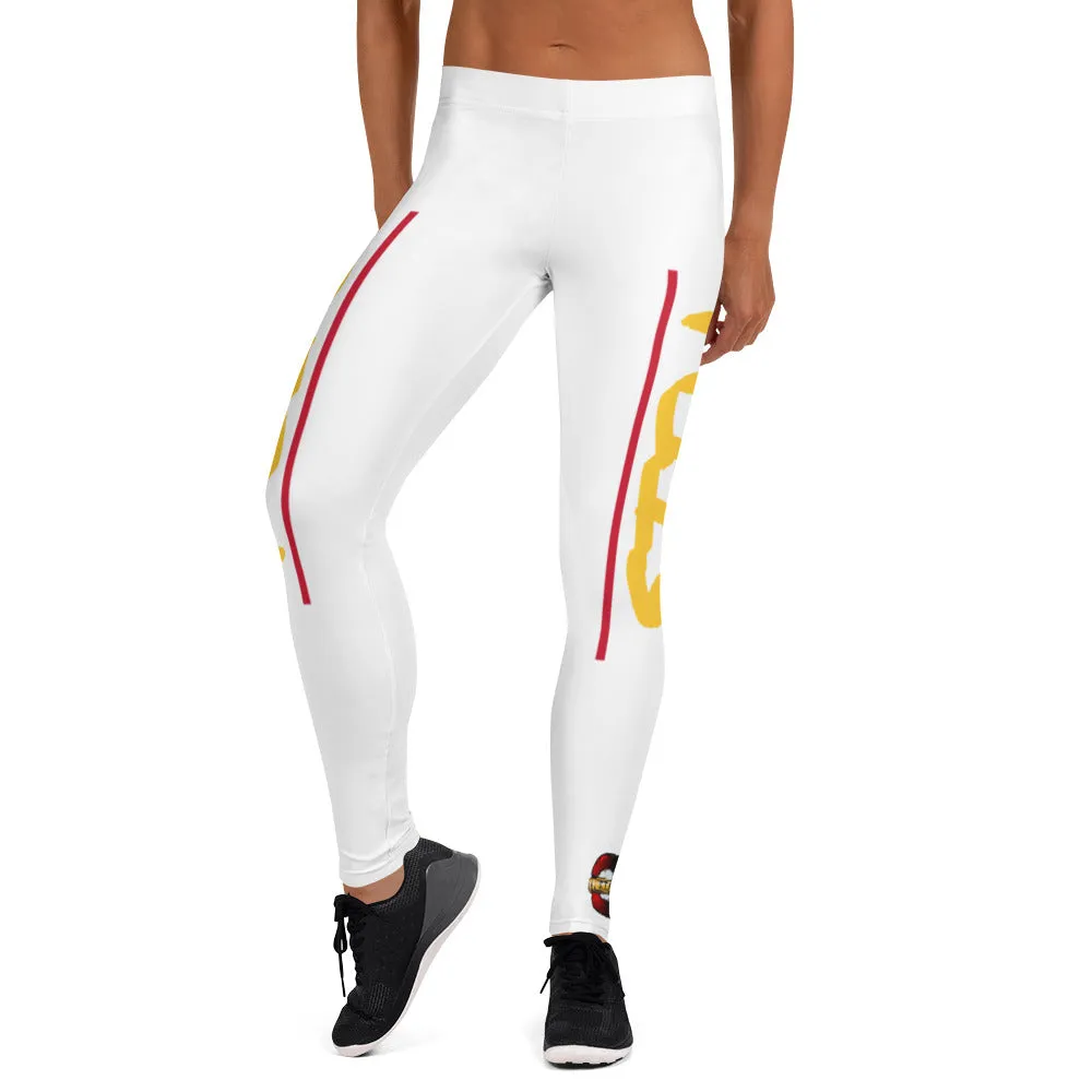 STFU Afrocentric Logo Leggings - White