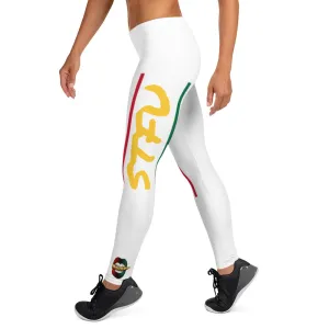 STFU Afrocentric Logo Leggings - White