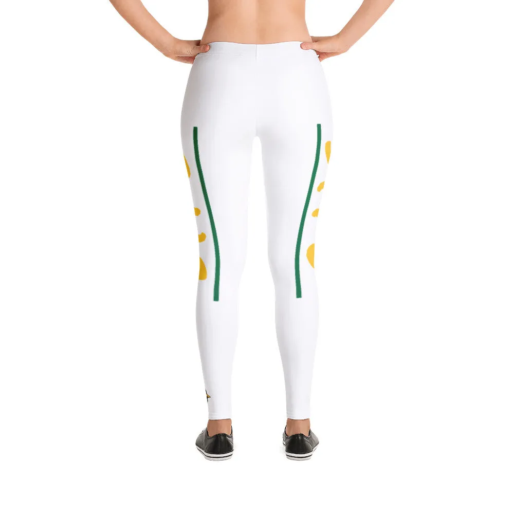 STFU Afrocentric Logo Leggings - White