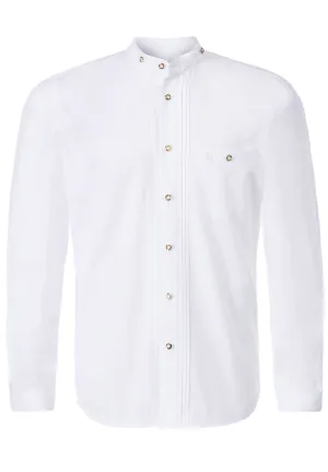 Stockerpoint Traditional "Leon" Weiss Long Sleeve Shirt (closeout)