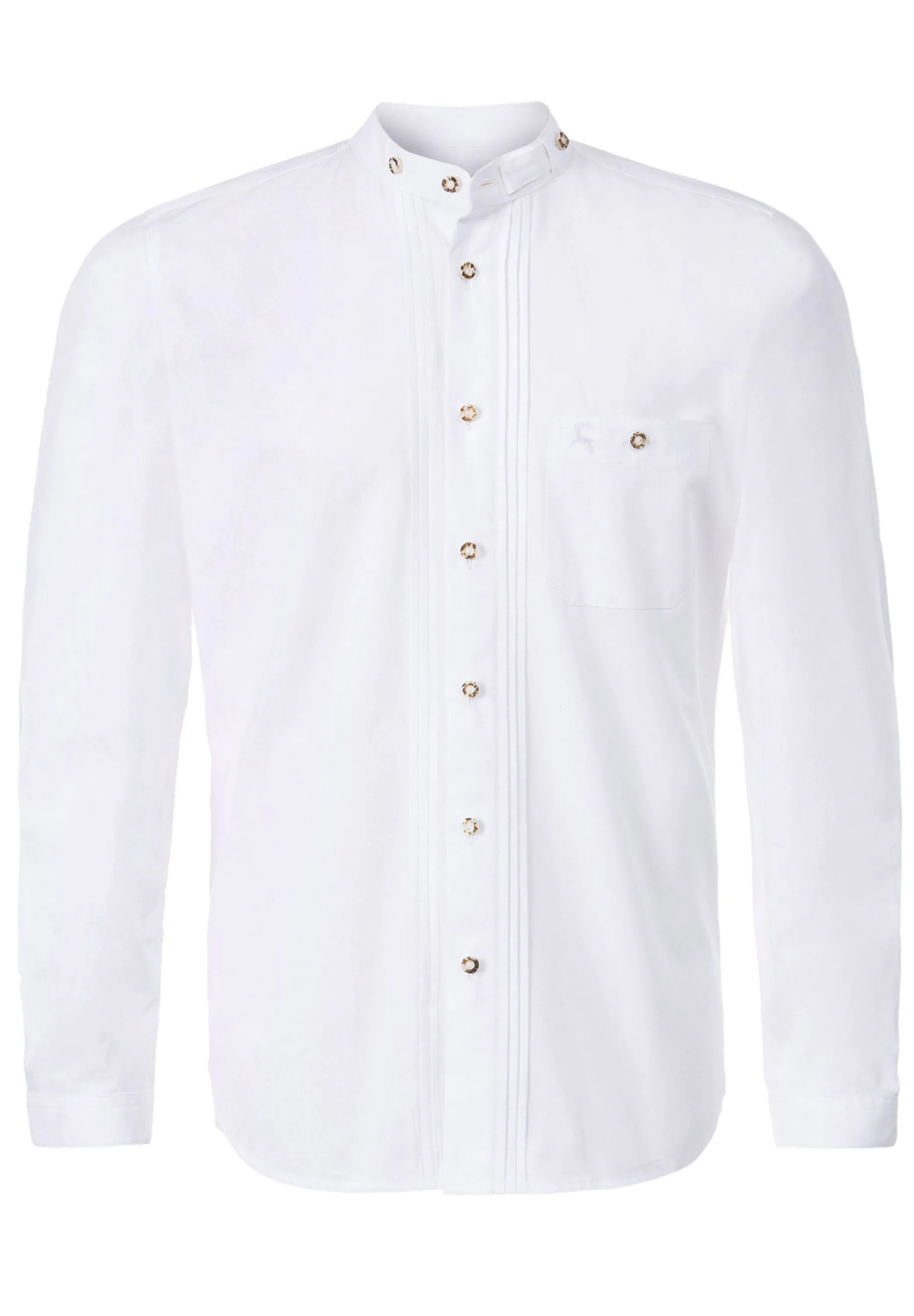 Stockerpoint Traditional "Leon" Weiss Long Sleeve Shirt (closeout)