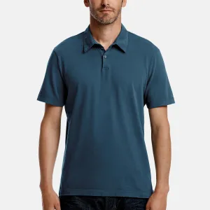 Sueded Jersey Polo - Sterling Pigment