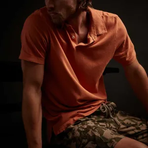 Sueded Jersey Polo - Sunburst