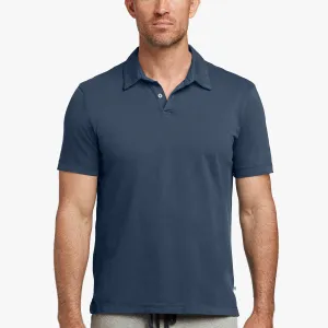 Sueded Jersey Polo - Washington Pigment