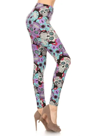 Sugar Skulls Premium Leggings