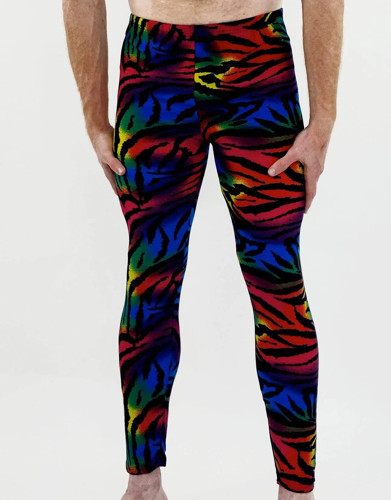 Super Stretch Vibrant Zebra Unisex Leggings