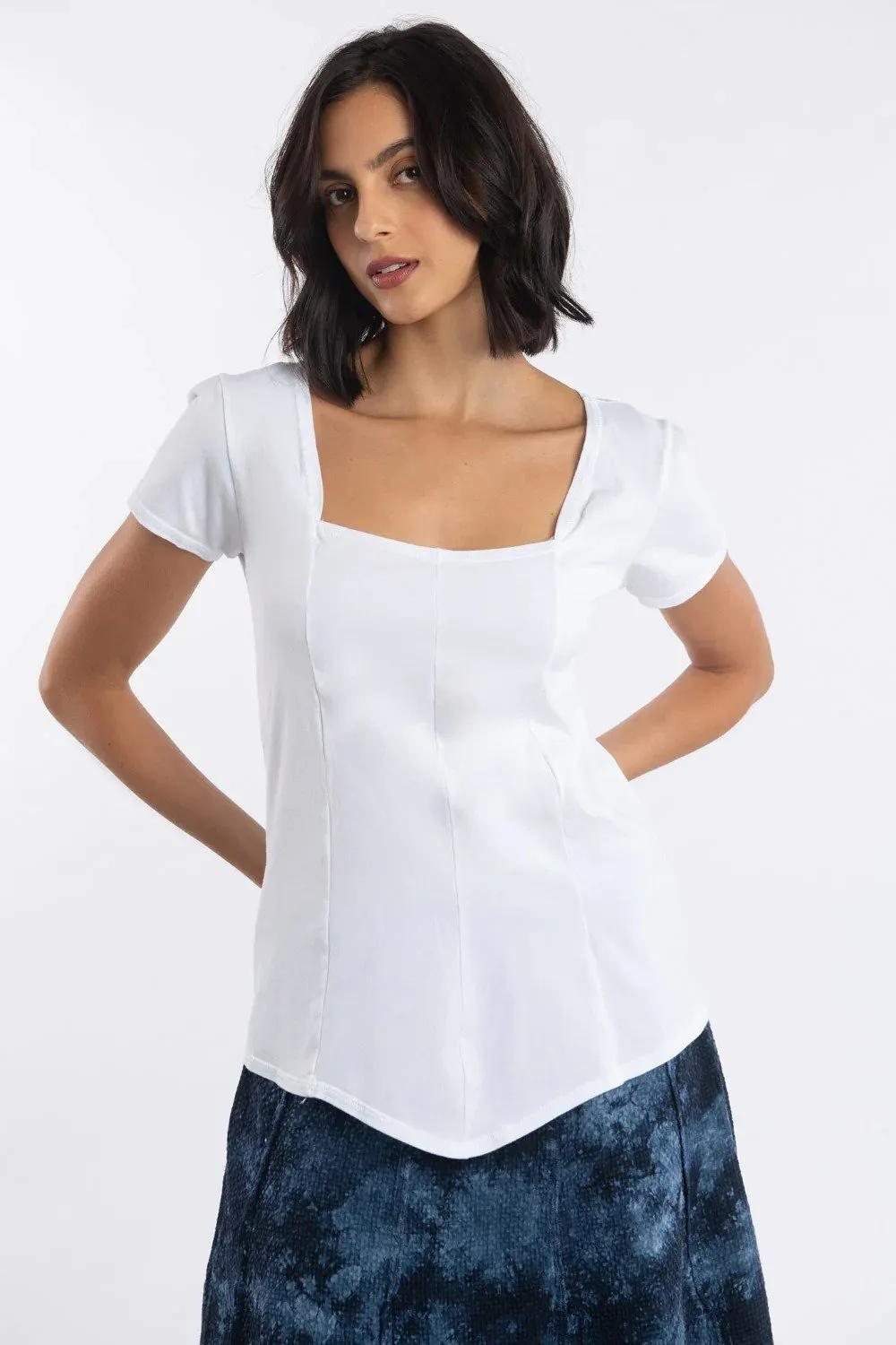 Sweetheart Square Neck Tee