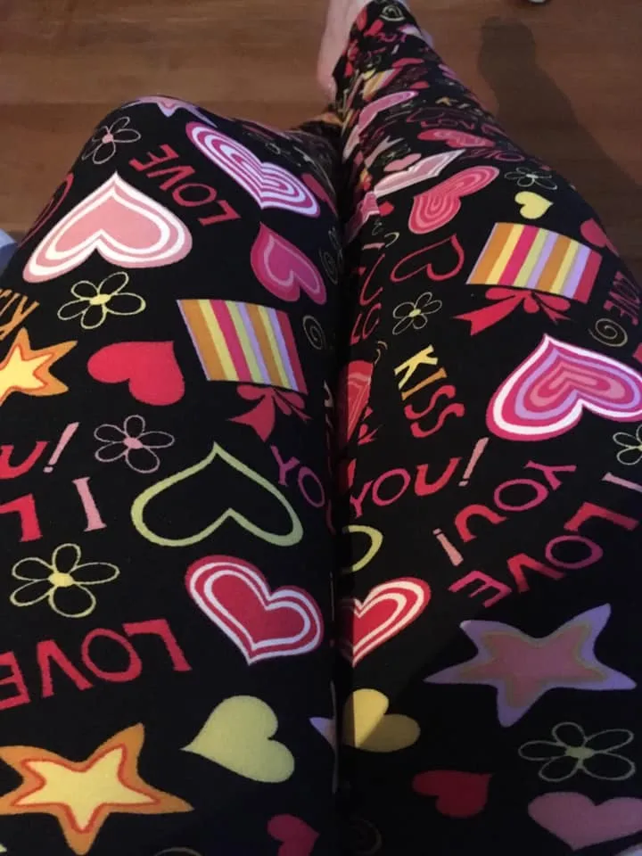 Symbols of Love Valentine's Day Leggings