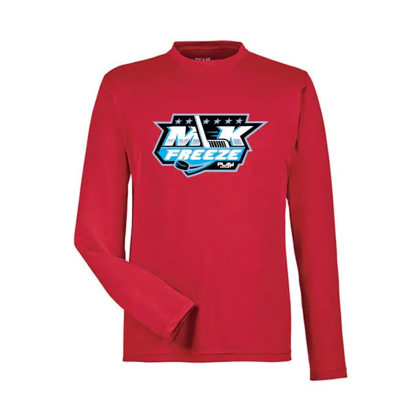 Team 365 Zone Performance Long Sleeve Shirts MLK Freeze