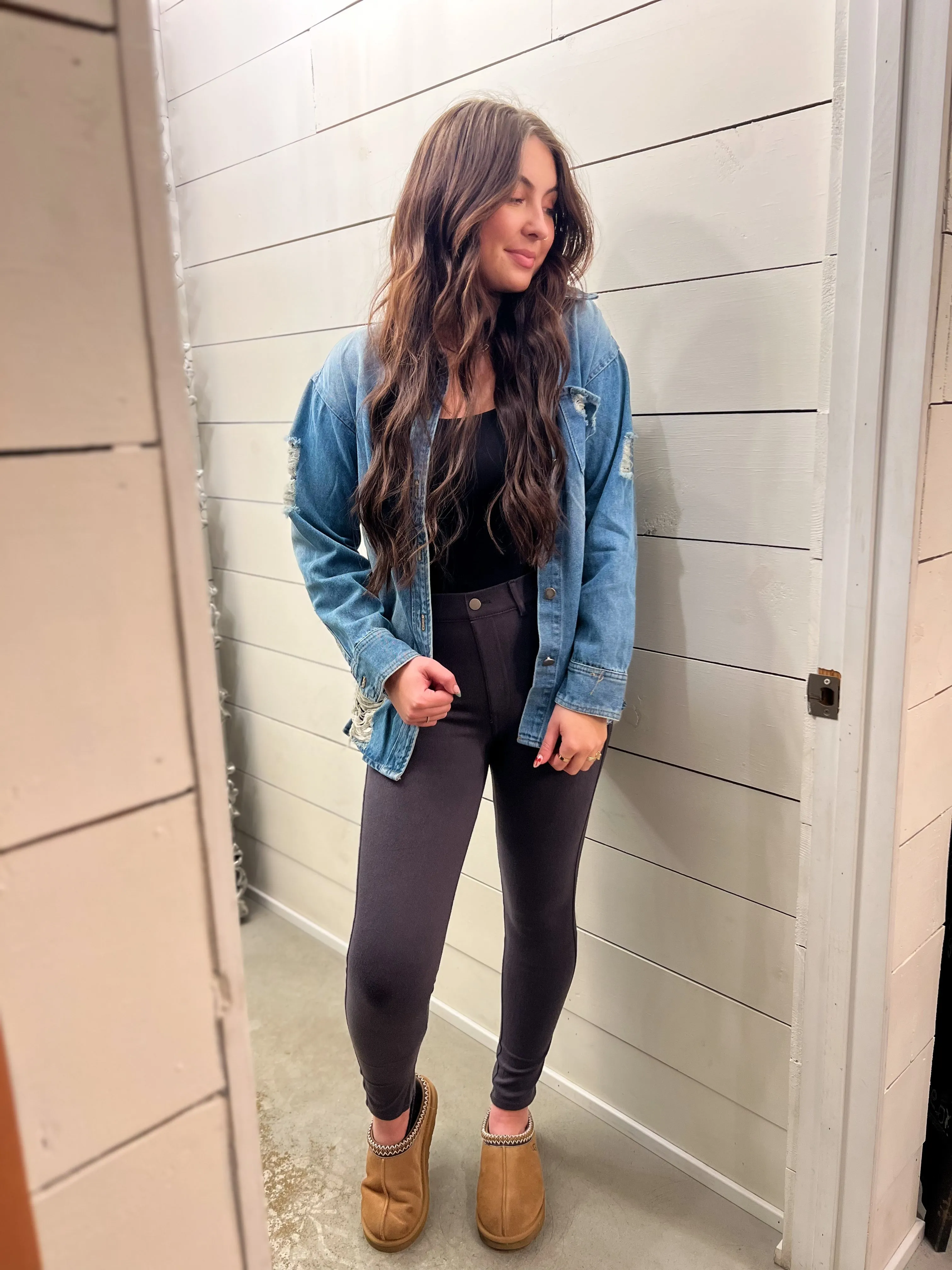 The Best Dressed Cotton Twill Pant- Charcoal