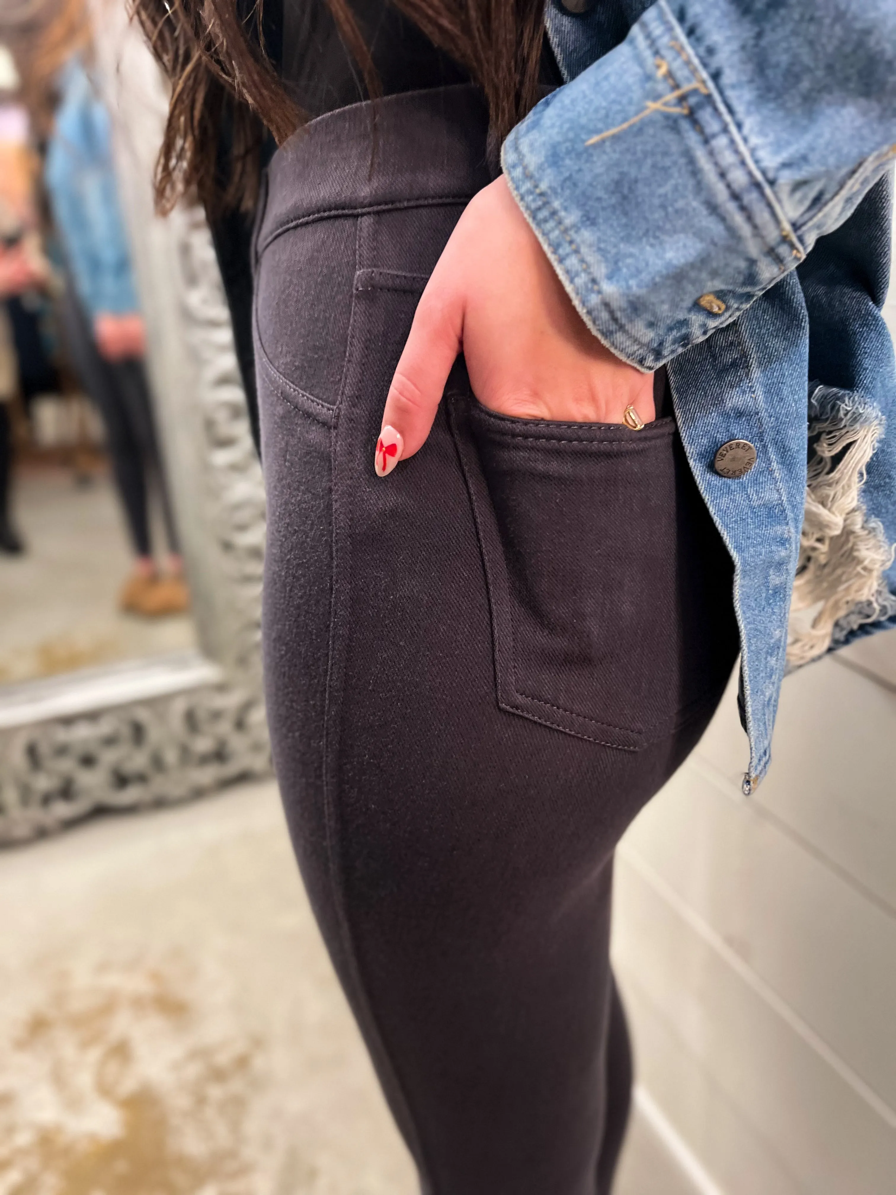 The Best Dressed Cotton Twill Pant- Charcoal