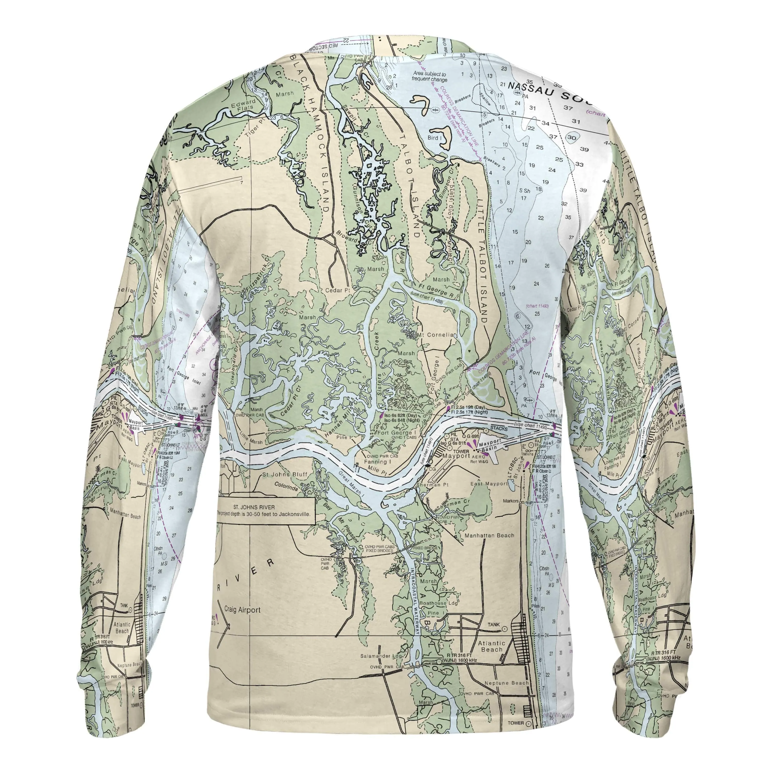 The St Johns River Navigator Long Sleeve Tee